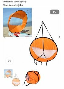 Plachta na kanoe, paddelboard