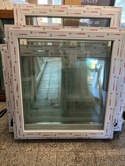 Okno PVC 1150x1230MM a 1160x1460MM, nové, trojsklo 0.,5,