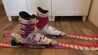 Dívčí lyžáky Lange STARLET 60 (35–36) a lyže Elan (120 cm)