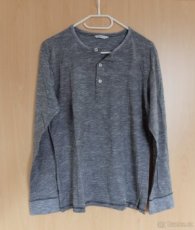 Šedé triko s dlouhým rukávem CA vel. M