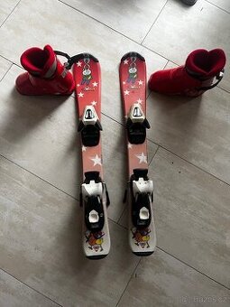 Dětský komplet: lyže+lyžáky