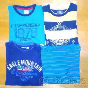 Dětská trička dlouhý vel. 146-152