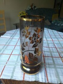 Prodám vázy Bohemia sklo zdobené zlatem