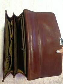 Kožený kufřík, taška, spisovka