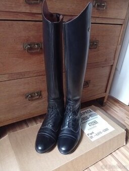 vysoké kožené jezdecké boty vel.39 SERGIO GRASSO