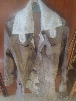 Dámský,kožený kabát