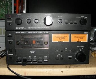 UNITRA zesilovač PW8010 a kazeťák M8011