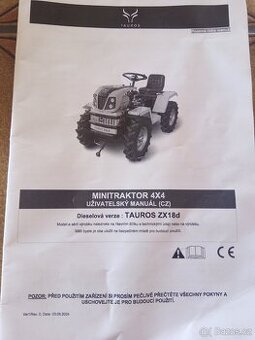 Malotraktor Tauros ZS18D
