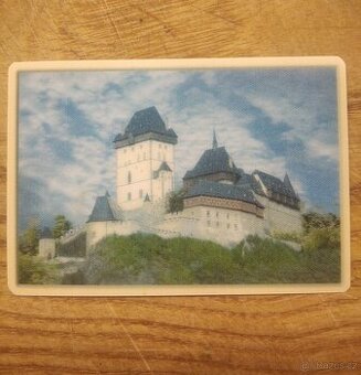 Turistická-magnetka-3D-magnet-na lednici-dekorace-Karlštejn