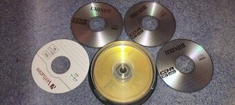 DVD+R maxell 9x CD-R maxell 3x a 1x CD verbatim
