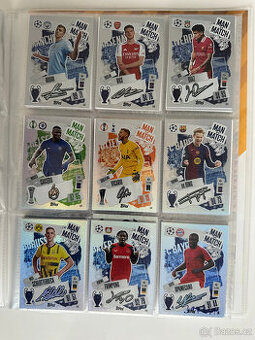 Balíček 100 fotbalových karet Topps Match Attax 2024/2025
