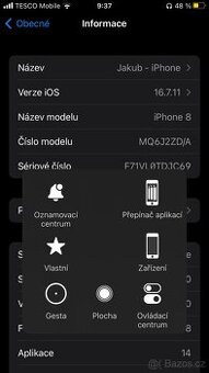 Prodám funkční ale poškozený iPhone 8 levně