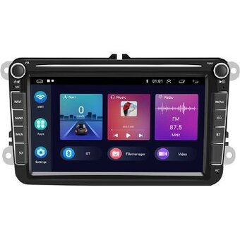 2DIN autorádio podofo A3054 - carplay i android auto