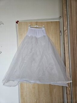 Dámská bílá spodnička s obručí, sukně pod šaty S