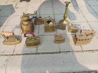 Mosazné mlýnky a žehličky