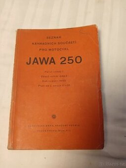 Seznam náhradních dílů Jawa 250, 1949