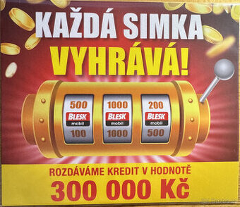 Blesk mobil vyherni SIM karta