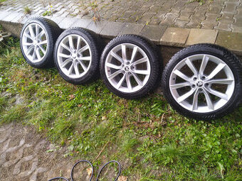 Škoda sada ALU  kol MODUS R18 5x112 + zimní pneu