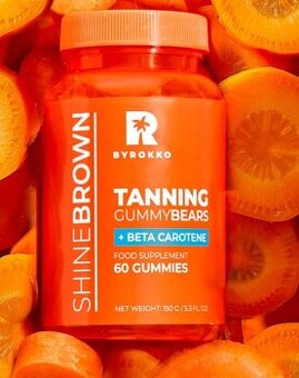 🌴Byrokko Shine Brown beta carotene, gumoví medvídci