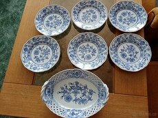 Starozitna miska a 6 dezertnich talirku