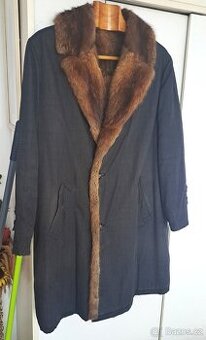 Prodám pánský 3/4 kabát bizamové hřbety