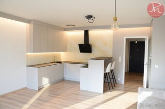 Pronájem luxusního bytu 1+kk – novostavba, 48,63 m², lodžie, - 1