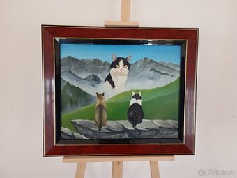 Obraz - Kočky ve skalách