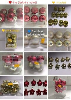 Vánoční ozdoby, dekorace pro stromečku LED řetězy osvětlení