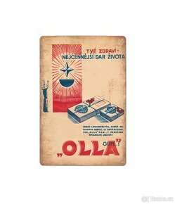 plechová cedule - Olla Gum - Tvé zdraví (dobová reklama)