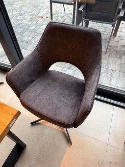 Jídelní křesla/židle s područkami 4 ks