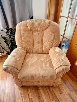 Rohová sedačka se 2 křesly