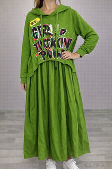 oversize šaty dlouhé