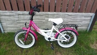 Dětské kolo Bikestar růžovobílé