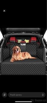 e ochranný potah / deka do auta pro psa (do kufru
