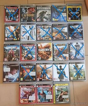 Prodám zánovní hry na PS3