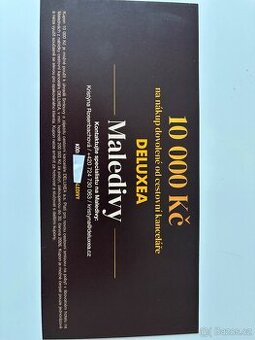 Voucher Deluxea Maledivy v hodnotě 10.000,- Kč