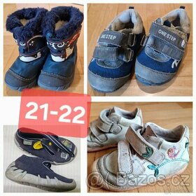 Kožené barefoot boty DD step,OneStep,Snehule Olang 21-22