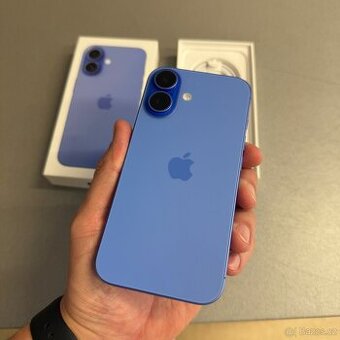 iPhone 16 128GB, zánovní, bez škrábance