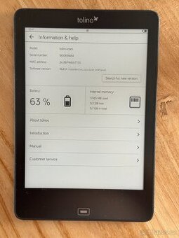 Čtečka knih Tolino Epos 8GB černá