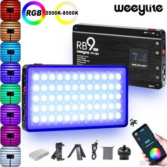 Viltrox Weeylite RB9 přenosné, BT, baterie,plnobarevné LED
