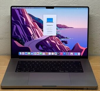 MacBook Pro 16 CTO 2021 • 32GB • M1 Pro • 512GB SSD • Záruka