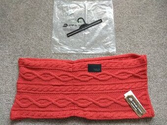 Nová unisex kruhová pletená šála Alpine Pro - oranžová