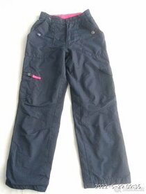 Dívčí zimní kalhoty, vel. 128 pro 7-8 leté