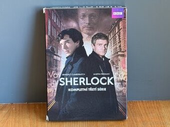 DVD Sherlock 3. série, 3 DVD, dabing+titulky, 100% stav