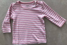 Dívčí pruhované tričko s dlouhým rukávem vel.74/80 a 80