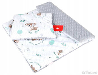 2 sada do kočárku minky se srnečkem