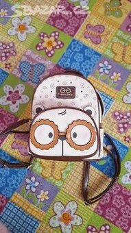 Originální dětský dívčí batoh, batůžek kožený