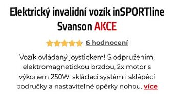 Elektricky invalidni vozik skladaci