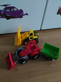 Detske auto lego nakladac-zlute zdarma