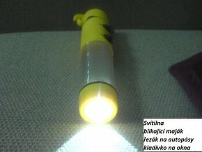 Multifunkční svítilna + varovné oranž blikání - 1